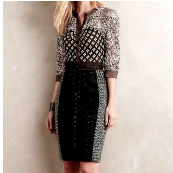 Anthropologie Byron Lars Beguile Melodist Midi Dress Size 2 - Picture 2 of 14